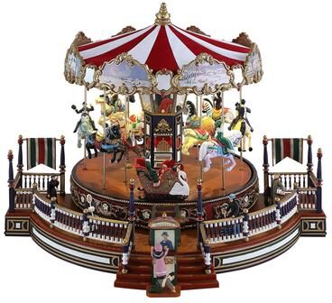 Mr. Christmas 16 in. Holiday Around The Carousel