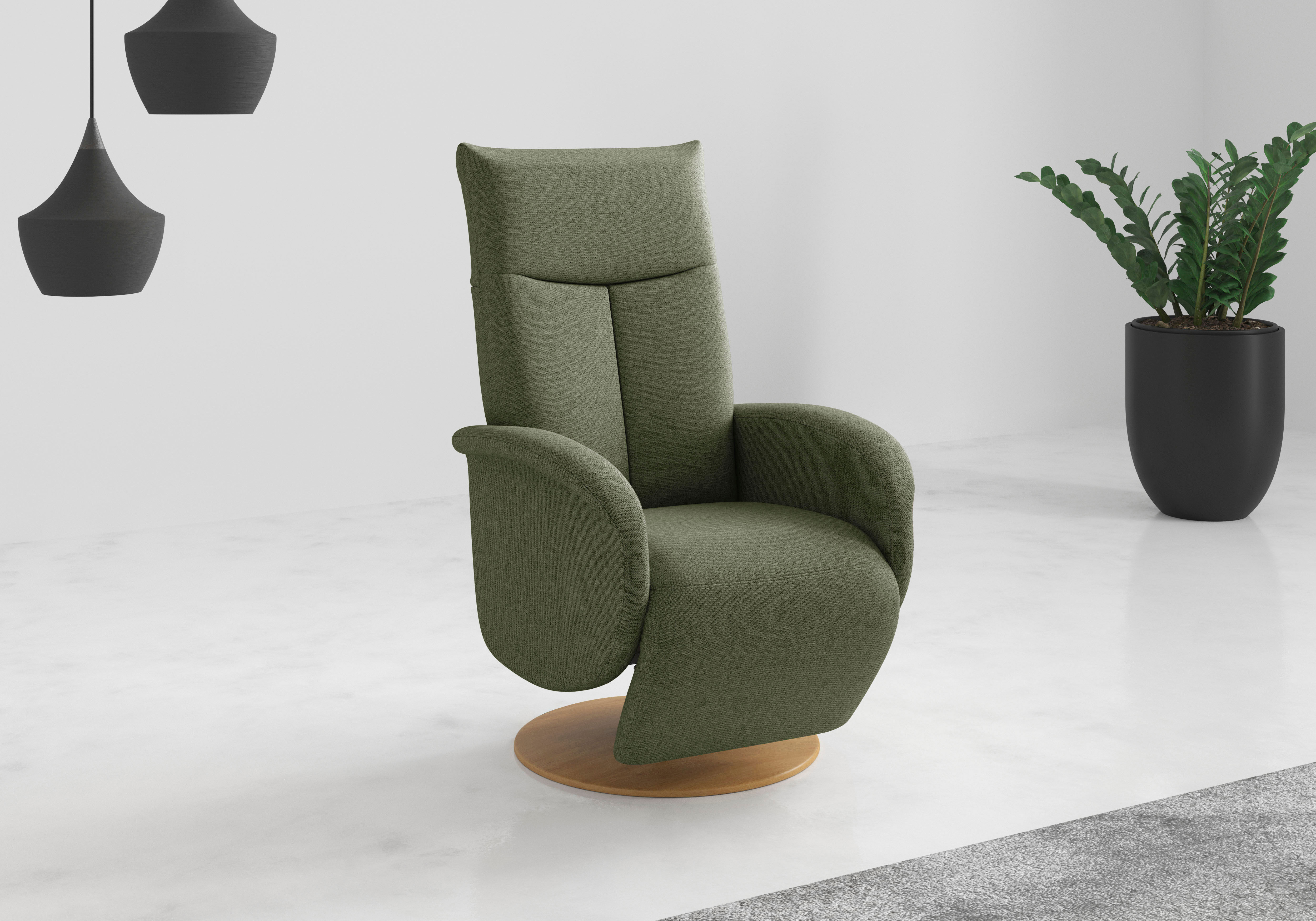 GOODproduct "Grenoble mit Kopfteilverstellung & Drehfunktion, weitere Funktionen" Ergonomie M: manuelle Fussstütze & Rückenlehne olive Flachgewebe LINO,manuellmit Gasdruck,mit Kopfteilverstellung,mit Drehfunktion, B/H/T: 75cm x 112cm x 82cm