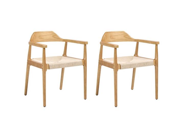 ESSZIMMERSTUHL 2er-Set Holz Hellbraun/Beige Oakdale