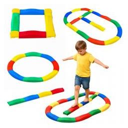 Lean Toys Lean Sensory Path Equivalent Planks 16 Planks Verbinden Von Anti-Rutsch-Brettern (LEA26246-uniw)