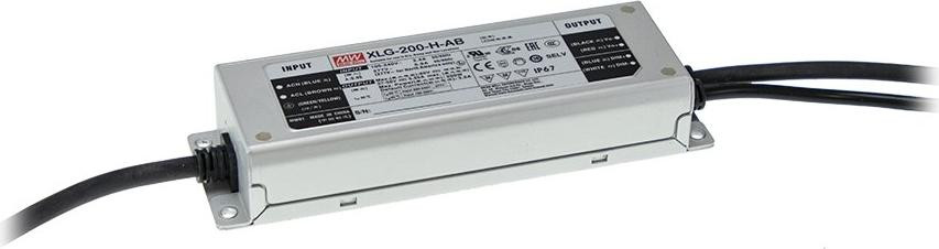 Mean Well XLG-200-12A LED-voeding 192W 12V 16A IP67 met metalen behuizing