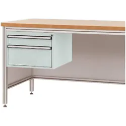 Manuflex, Werkbank Zubehör, ZB4572.7035 Gehäuse-Unterbau für ALU-Arbeitstische Nutzhöhe 300 mm (Metall)