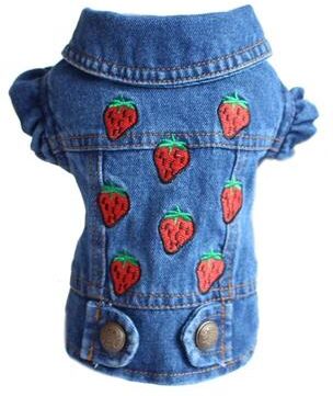 Pet Hub Denim Cowboy Pet Dog Coat   Small Dog Jeans Jacket & Vest   Puppy Outfits & Cat Clothes 2XL 1