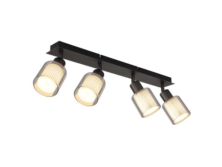 Design plafondlamp Villegas 4-lichts gunmetal Globo - 54456-4