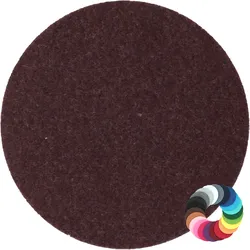 BIASTO - Premium Filz Untersetzer - rund 20cm - Farbe: burgund (HF028). Design Glas-Untersetzer für Getränke, Tisch, Bar, Tasse, Vase