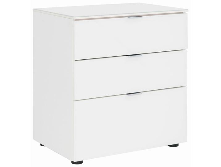 Moderano Nachtschrank, Weiß, Kunststoff, 3 Schublade(n) Schubladen, 58x62.5x40 cm, Lga, Goldenes M, BQ - Bündnis für Qualität, Made in Germany, Schlafzimmer, Nachttische