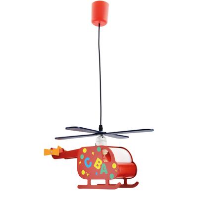 NÄVE Pendelleuchte "Hubert", rot (rot, blau), 1, H: 20cm, 1 Stk., Leuchten, Form eines Hubschraubers, Pendelleuchte