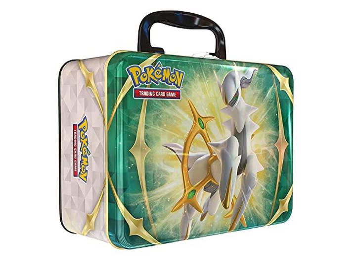 Pokémon TCG: Sammlertruhe – Frühling 2022: Rowlet/Cyndaquil/Oshawott (3 Folien-Promokarten & 5 Booster-Packungen)