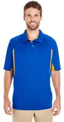 Holloway 222530 Avenger Polo Shirt in Royal/Light Gold size 2XL   Polyester