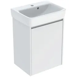 Geberit Renova Plan Handwaschbecken-Set 50 cm 504035001  Waschbecken mit Unterschrank, Weiß seidenmatt