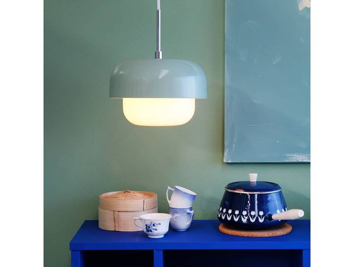 Haipot Pendelleuchte Mint/Bubble Green - Dyberg Larsen - Wohnzimmer - Skandinavisch - Metall - Einflammig