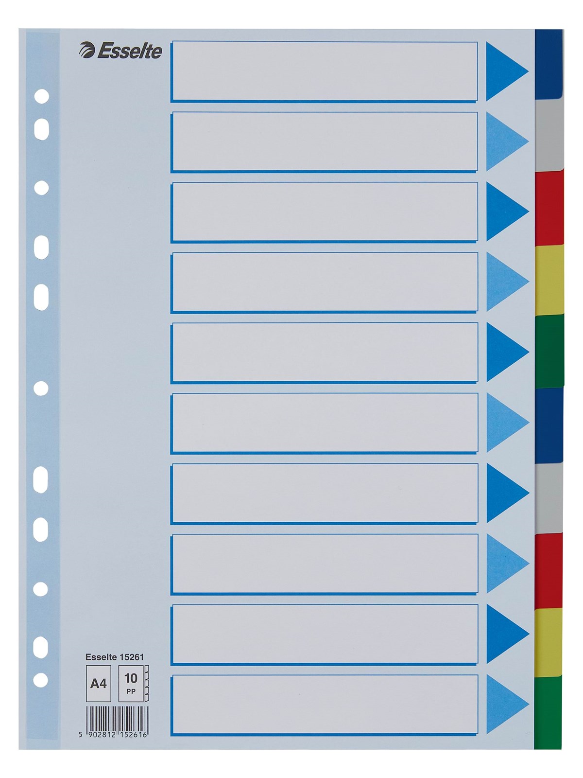 Esselte Register Blanko, Plastik
