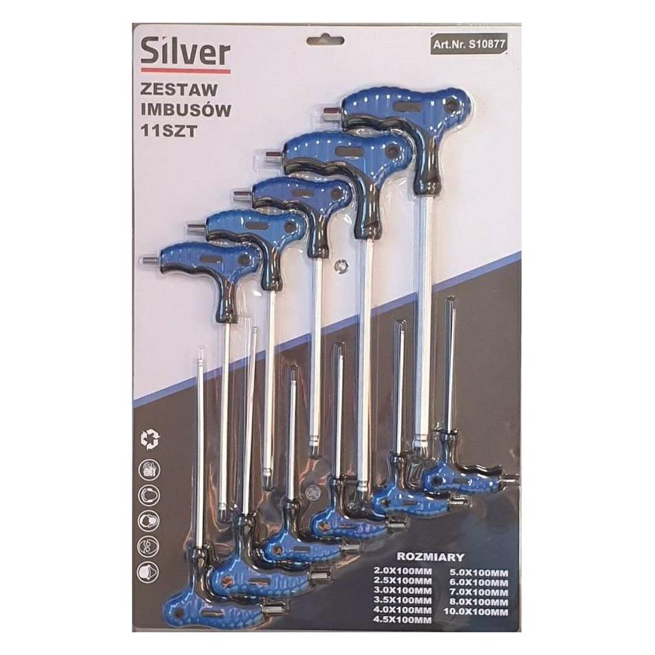 Silver WKRĘTAKI 11szt. TYP T HEX 2-10mm/ (Hex) (35622231)
