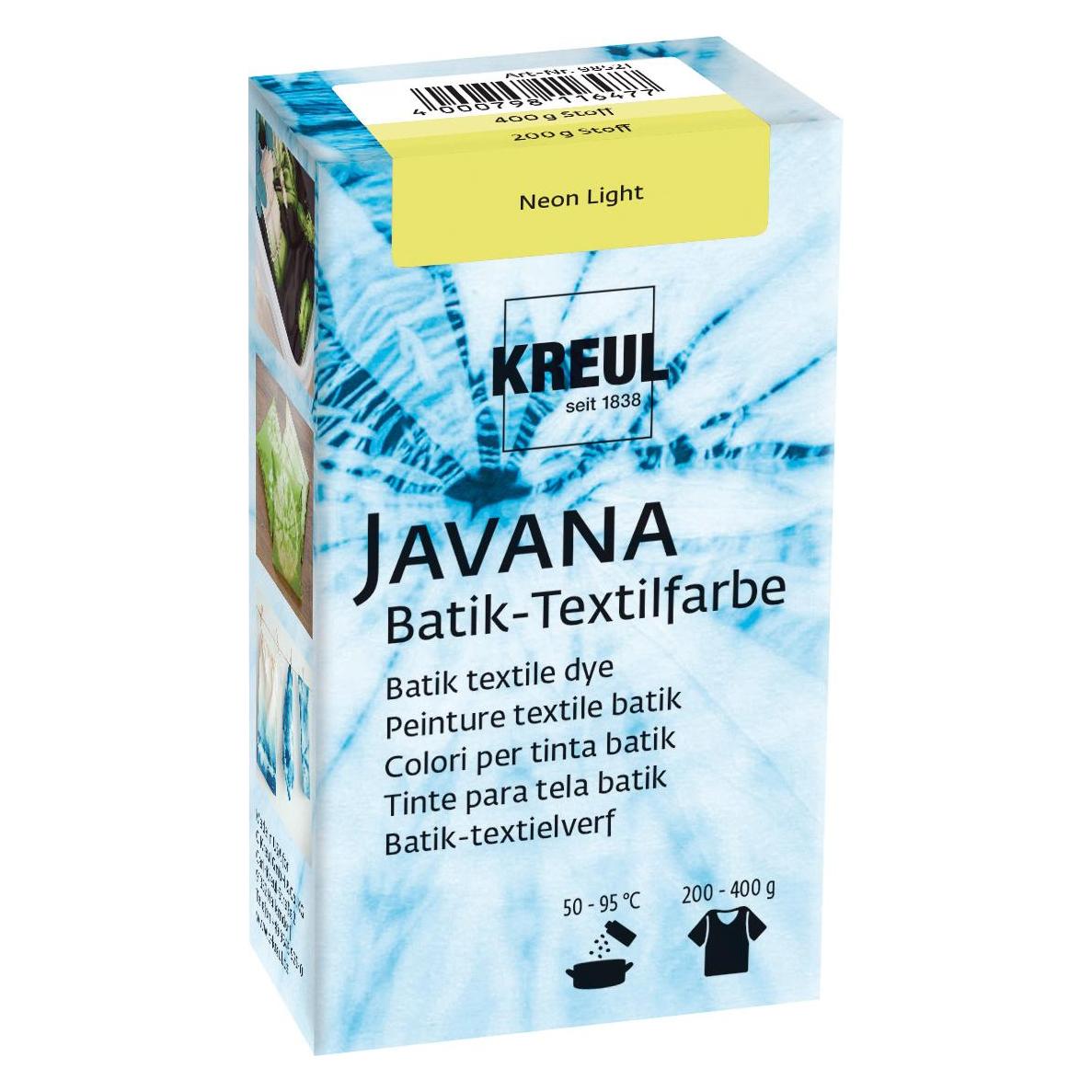 Kreul 98521 - Batik-Textilfarbe Neon Light, 70 g, Farbpulver zum Batiken und Färben von Textilien (98521)