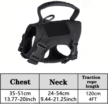Inspire Curations TrailGuard Tactical Pet Harness & Leash Set black