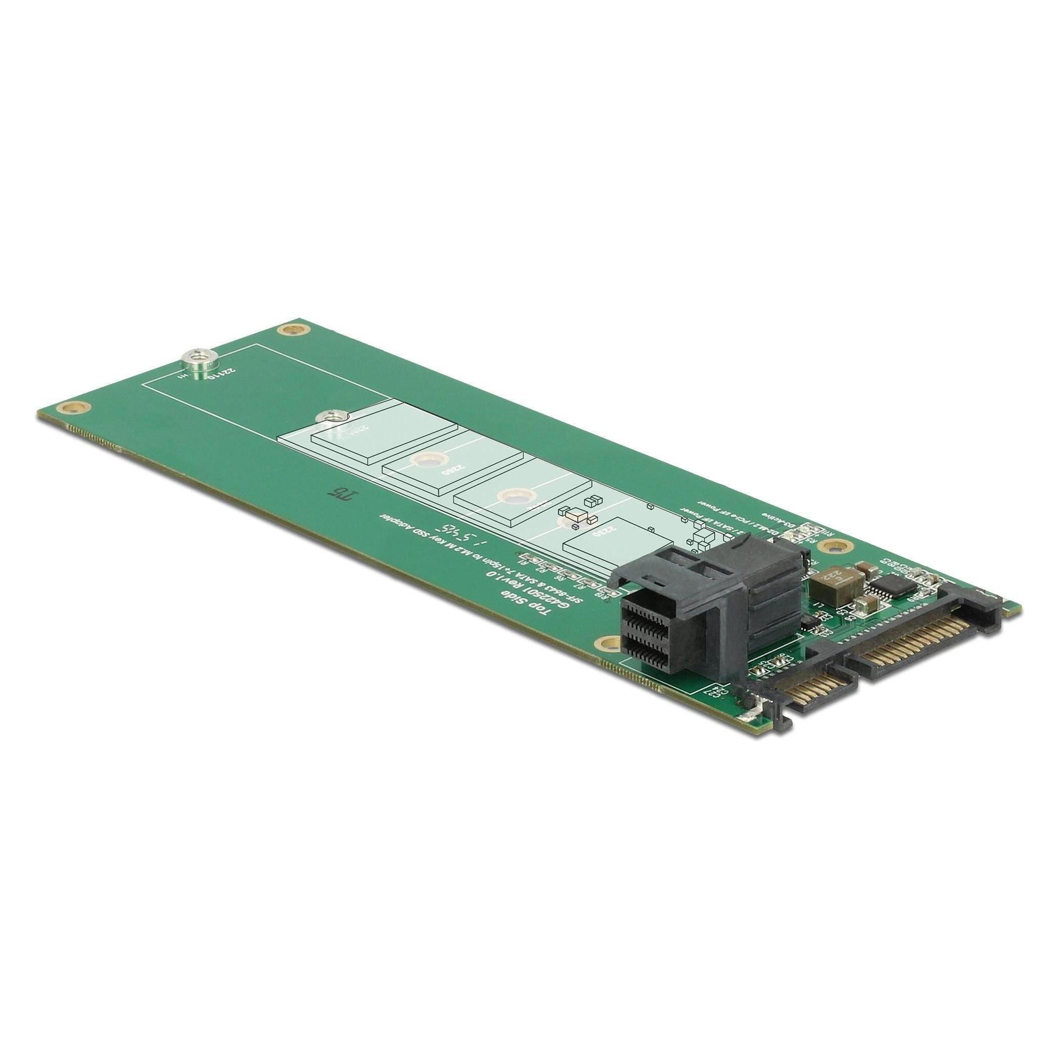 Delock Konverter SATA 22P>M.2 NGFF Key M (62703)