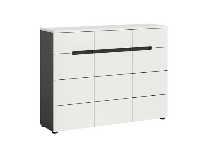 Schuhschrank CANU Grau, Weiß