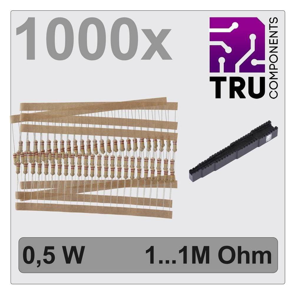 Tru Components TC-12888492 T22P106 Kohleschicht-Widerstand Sortiment axial bedr (TC-12888492)