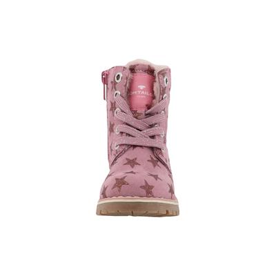 Stiefel TOM TAILOR "Tom Tailor Tall Boots", Mädchen, Gr. 28, rosa (old rose), Polyester, Schuhe Stiefel