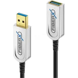 Purelink FiberX Series - USB 3.1 Glasfaser Verlängerungskabel - 15m (15 m, USB 3.2 Gen 1, 4.50 W), USB Kabel