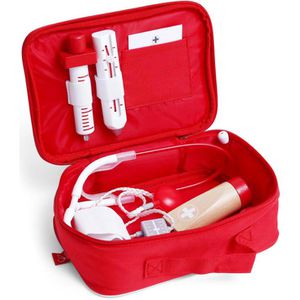 Hape Arztkoffer E3010, Dein Doktorset, aus Kunststoff und Holz, 7-teilig