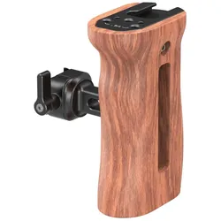 SmallRig 2187C Wooden Side Handle with NATO Clamp (Griff), Video Zubehör, Schwarz