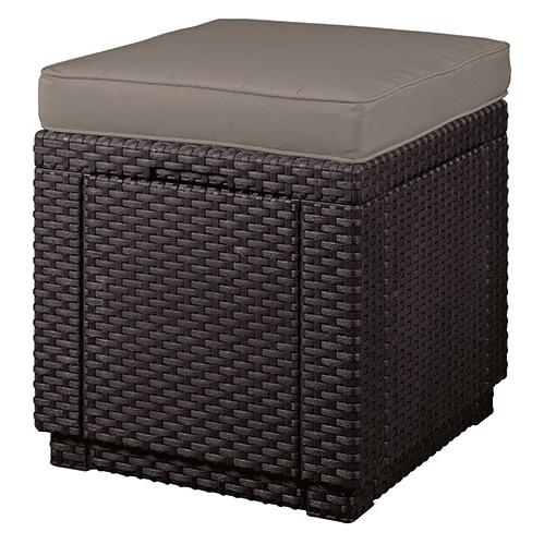 Garden chair/storage box Cube with cushion (SRM29192157599)