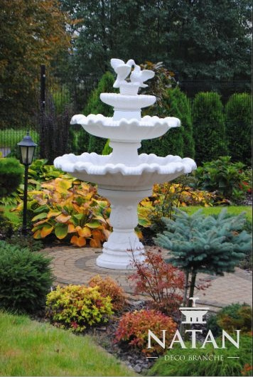 Springbrunnen Garten Teich Brunnen 175cm Steinbrunnen Gartenbrunnen Fontaine