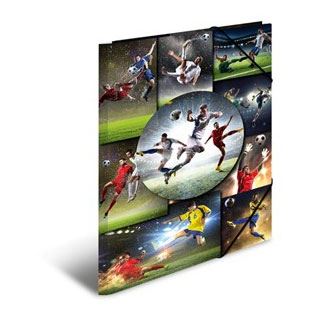 HERMA Eckspannermappe "Football", Karton, DIN A3