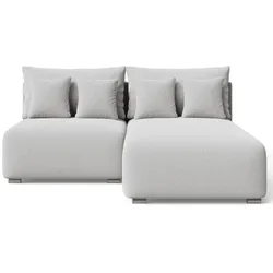 ECKSOFA Ronni Bouclé-Stoff Grau Rechts