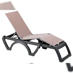 Grosfillex 16er-Set Sonnenliege BALI ANTHRACITE