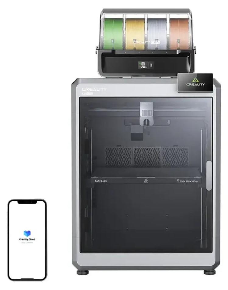 Creality 3D K2 Plus Combo, Fused Deposition Modeling (FDM), WLAN, Ethernet/LAN, USB Anschluss, Sichtfenster