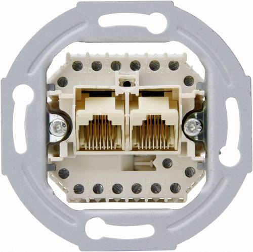 Kopp 1 Stück Einsatz UAE-/IAE-/ISDN-Steckdose Aluminium 33369402 1St.
