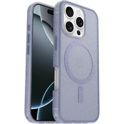 OtterBox Symmetry Clear MagSafe Hoes voor iPhone 16 Pro, Purper