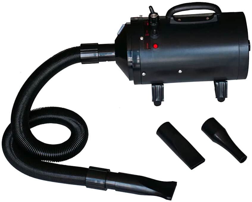 vidaXL Sèche-cheveux pour chien avec 3 buses Noir 2400 W