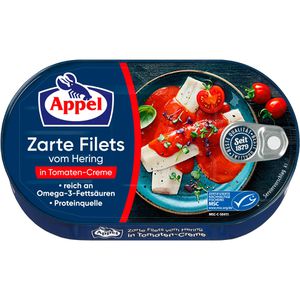 Appel Fischkonserve Zarte Filets vom Hering, in Tomaten-Creme, MSC zertifiziert, 200 g