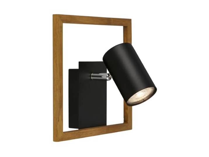 BRILONER - Plafonnier Led\, Plafonnier Salon\, luminaire plafonnier\, lustre salon\, lustre chambre\, led murale\, Applique intérieure\, Lampe\, Cadre en bois\, Applique intérieure\, Pivotante\, Noir-bois
