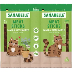 Sanabelle Meat Sticks Lamm & Katzenminze 1x35 g