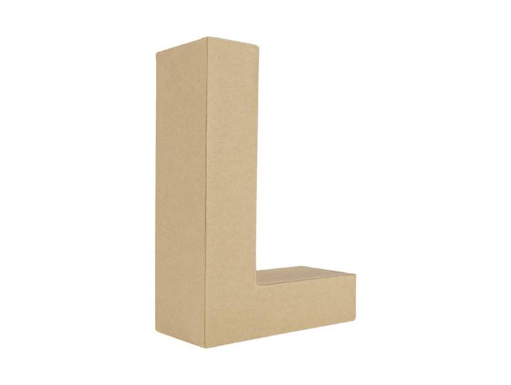 Glorex Pappbuchstabe L 17.5 × 11 × 5.5 cm