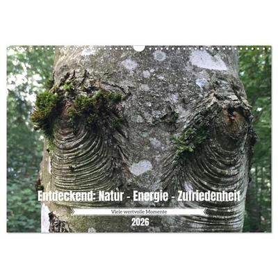 Entdeckend: Natur - Energie - Zufriedenheit (Wandkalender 2026 DIN A3 quer), CALVENDO Monatskalender
