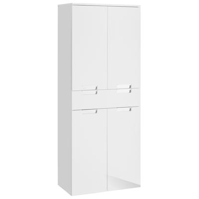 Hochschrank SCHILDMEYER "Mars, Hochschrank, melaminharzbeschichtet,Made in Germany, B: 65 cm", weiß (weiß, weiß), B:65cm H:157,5cm T:35cm, Schränke, Hochschrank, Solide Verarbeitung - Dieses Produkt ist in Deutschland gefertigt