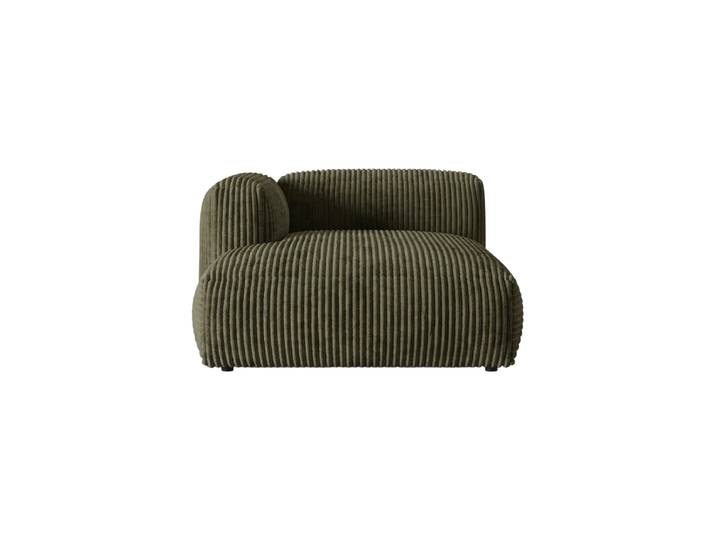 Modulares Design Chaiselongue „Martina“ Cord Moosgrün Micadoni