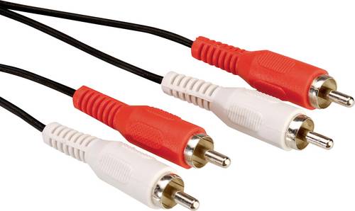 Value Cinch Video Anschlusskabel [2x Cinch-Stecker - 2x Cinch-Stecker] 2.50 m Schwarz