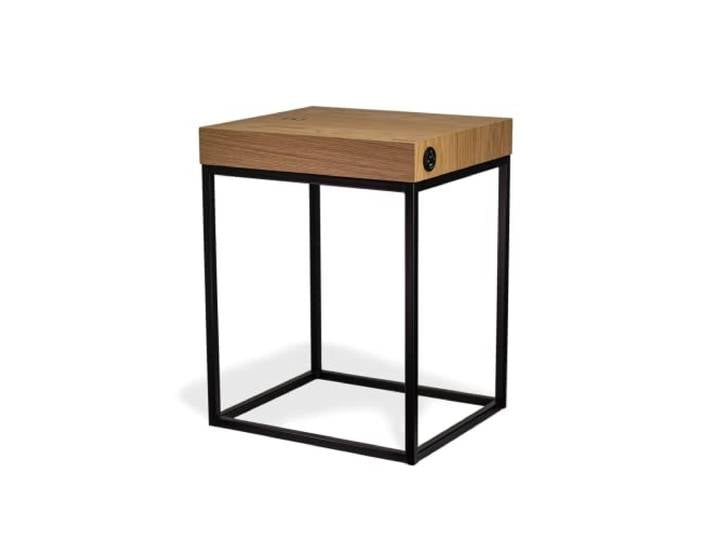 Smartur Furniture Kubik OXY Intelligenter Beistelltisch, natürliche Eiche, mittelgroß