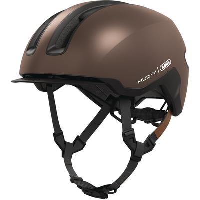 Fahrradhelm ABUS "HUD-Y" Gr. L, braun (metallic copper), Helme, L Kopfumfang: 57cm - 61cm