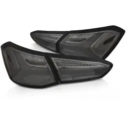 LED Lightbar Rückleuchten passend für Ford Focus MK4 Bj. 18-21 Smoke dynamischer Blinker