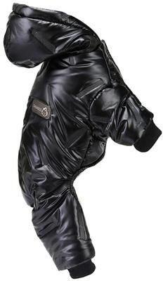 Inspire Daily Merch Waterproof Thicken Warm Dog Jumpsuit Winter Hooded Coat For Big Small Dogs Chihuahua Puppy Overalls Jacket black l