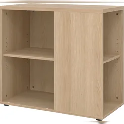 bümö Schreibtisch Schrank in Eiche, Container Schrank Büro für Ordner & Co. - Anstell-Container Schreibtisch, Schreibtisch Kommode, Büro Schrank