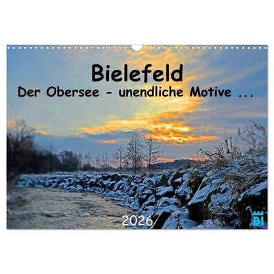 Bielefeld - Der Obersee - unendliche Motive... (Wandkalender 2026 DIN A3 quer), CALVENDO Monatskalender
