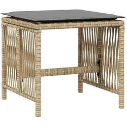 vidaXL, Gartentisch + Balkontisch, Daronor (Glas) (275 x 275 x 73 cm)